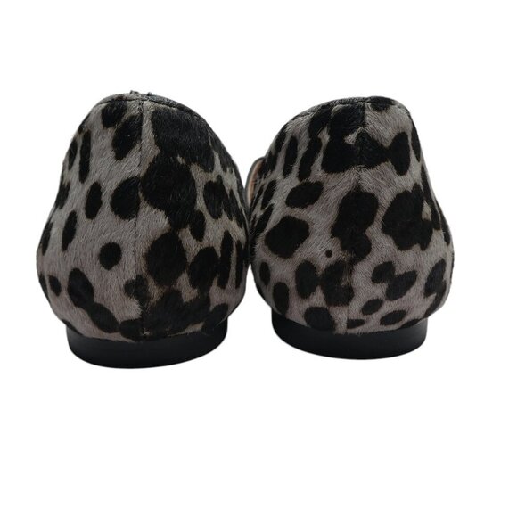 J. Jill Mirabelle Dorsays Leather Cow Hair Pointed Toe Flats Womens 7.5 - Picture 9 of 13